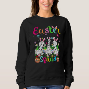 Sudadera Dalmatian Dog Bunny Ear Easter Squad Dalmatian Hap