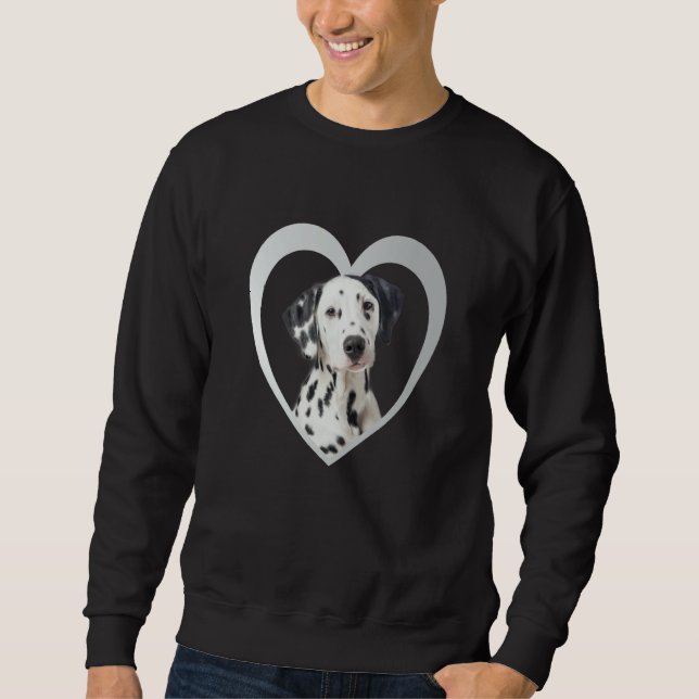 Sudadera Dalmatian  Dog Heart   Dalmatian  Dalmatian  1 (Anverso)