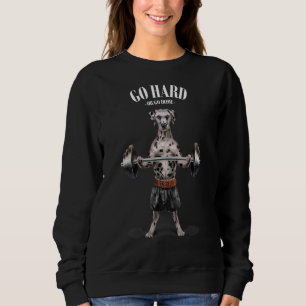 Sudadera Dalmatian Dog Músculo entrenamiento Halterofilia F