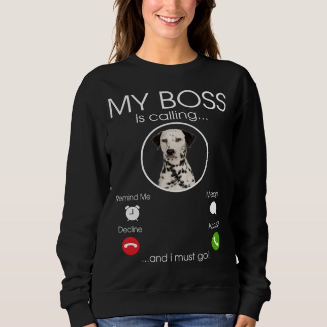 Sudadera Dalmatian my Boss (Anverso)