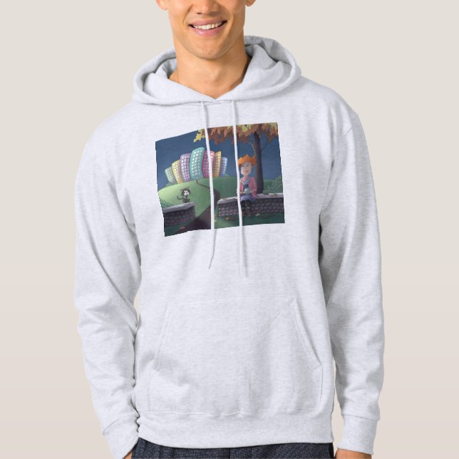 Sudadera Dama de gato en el parque Hoodie (Anverso)