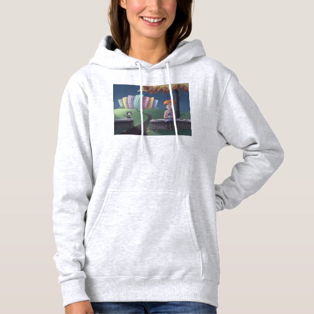 Sudadera Dama de gato en el parque Hoodie (Anverso)