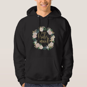 Sudadera Dama de honor junior corona floral rosada
