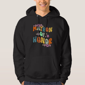 Sudadera Dama De Honor Retro Groovy Damas De Honor Fiesta D