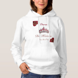 Sudadera Dama de honor Roses rojos Quinceañera espacio de n