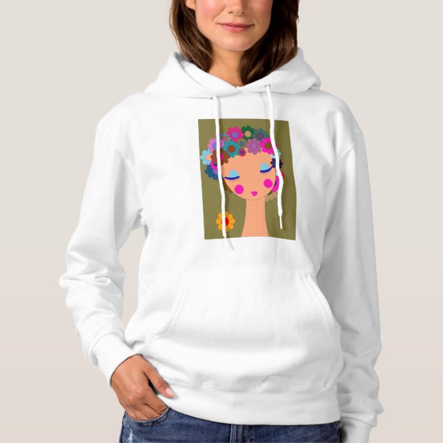 Sudadera dama de las flores (Anverso)