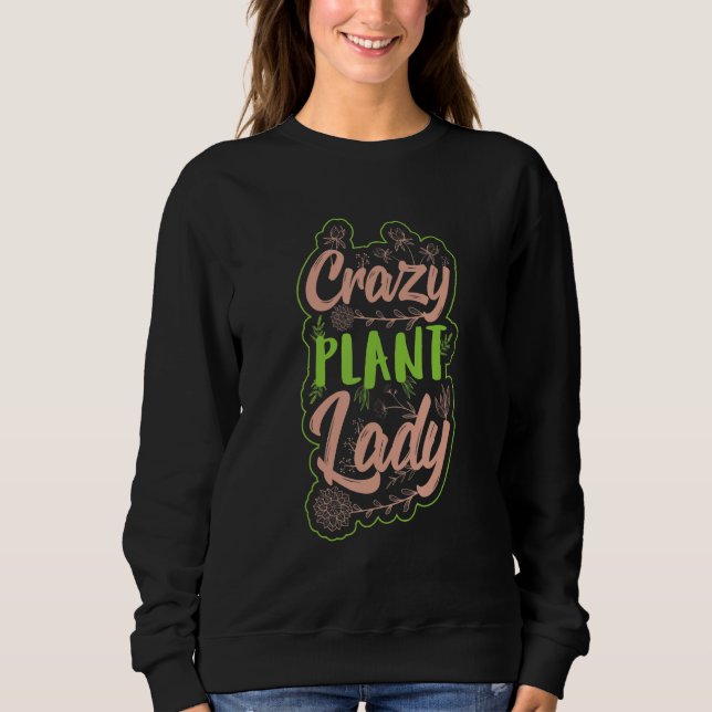 Sudadera Dama de planta loca (Anverso)
