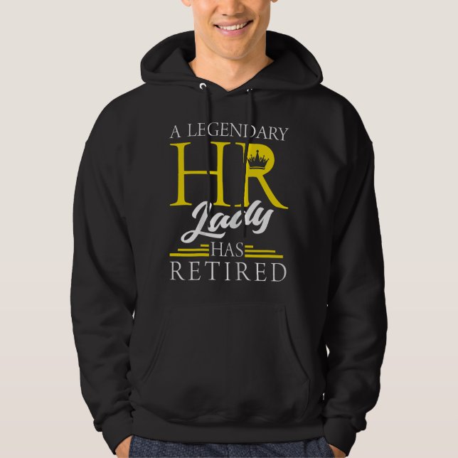 Sudadera Dama de RH Jubilada Divertida Recursos Humanos Hum (Anverso)