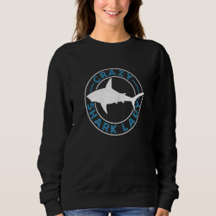 Sudadera Dama de tiburón loca de mujeres Biología marina Ti