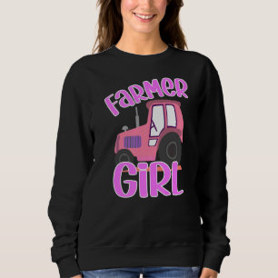 Sudadera Dama de tractores con agricultor de Chica de tract