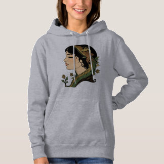 Sudadera Dama del Cabello de Dragón - Arte de Mujer Fantasí