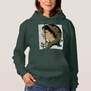 Sudadera Dama del Cabello de Dragón – Arte de Mujer Fantasí
