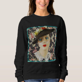 Sudadera Dama Ojos Azules Moda Vintage 1932