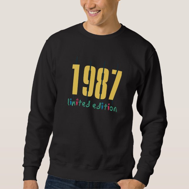 Sudadera Damas de 35 años Hombres 35 años 1987 (Anverso)