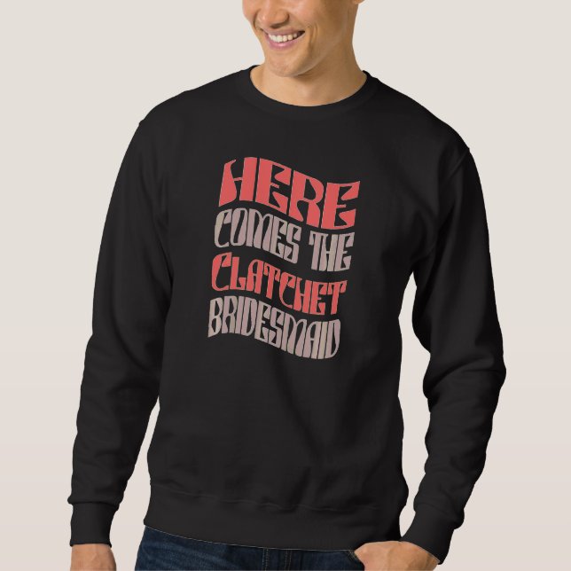 Sudadera Damas de honor Clatchet Retro a juego despedida de (Anverso)