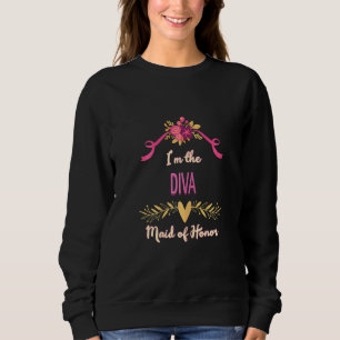 Sudadera Damas de Honor Divas Femeninas Divertidas Coincide