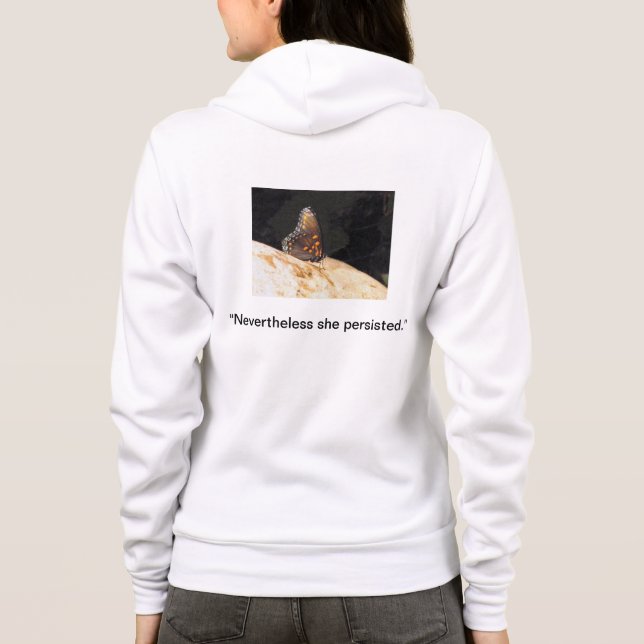 Sudadera Damas Sin Embargo Persistía Zip Hoodie (Reverso)