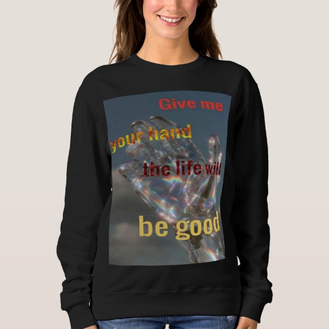Sudadera dame tu mano (Anverso)
