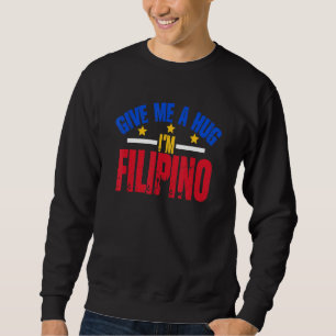 Sudadera Dame un Abrazo Soy Filipino Filipinas Manila Pin