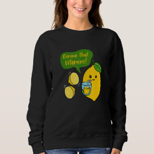 Sudadera Dame vitaminas Jugo de limón Limonada Verano