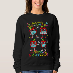 Sudadera Dance Dabbing Apple Mask Happy 100 Day Of School