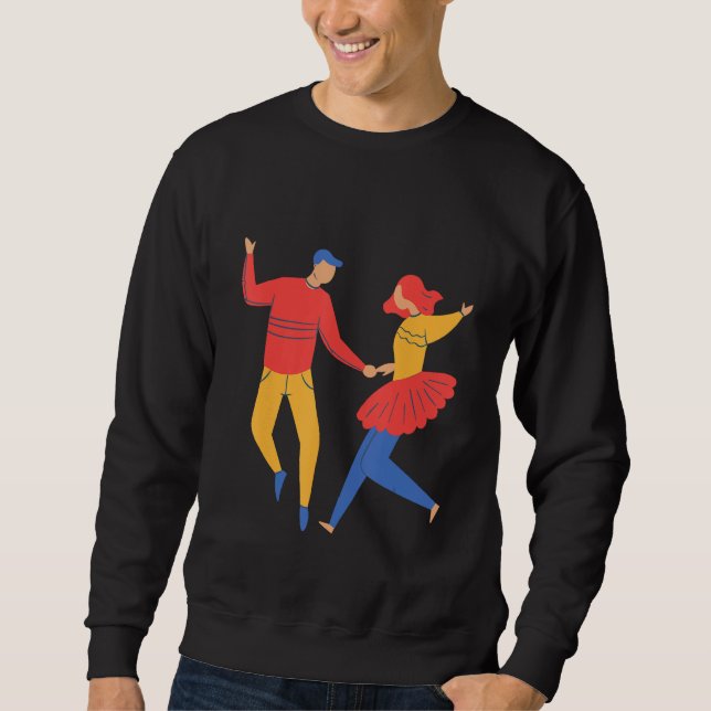 Sudadera Dance Dancer Dancing Couple Dance Dance Class Cute (Anverso)