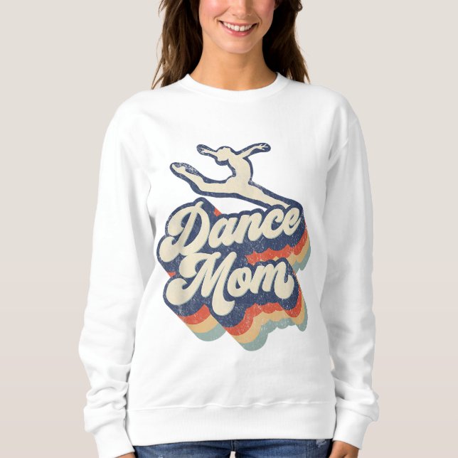 Sudadera Dance Mom Retro Sunset Dance Mom Life Navidades Mo (Anverso)
