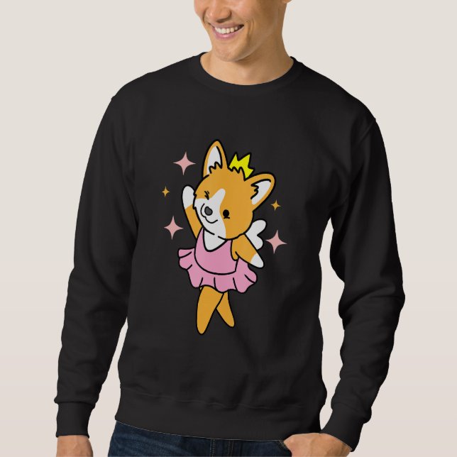 Sudadera Dancing Corgi Ballerina (Anverso)