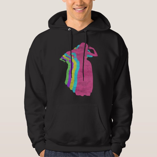Sudadera Dancing Girl 80s Colors 1980s (Anverso)