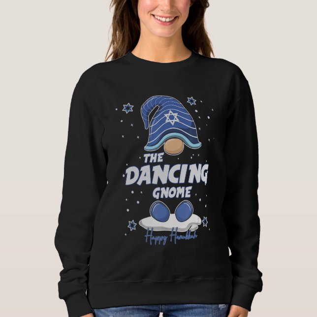 Sudadera Dancing Gnome  Hanukkah Family Matching for men wo (Anverso)