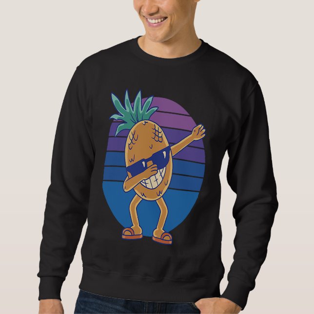 Sudadera dancing pineapple graphic  for men women and child (Anverso)