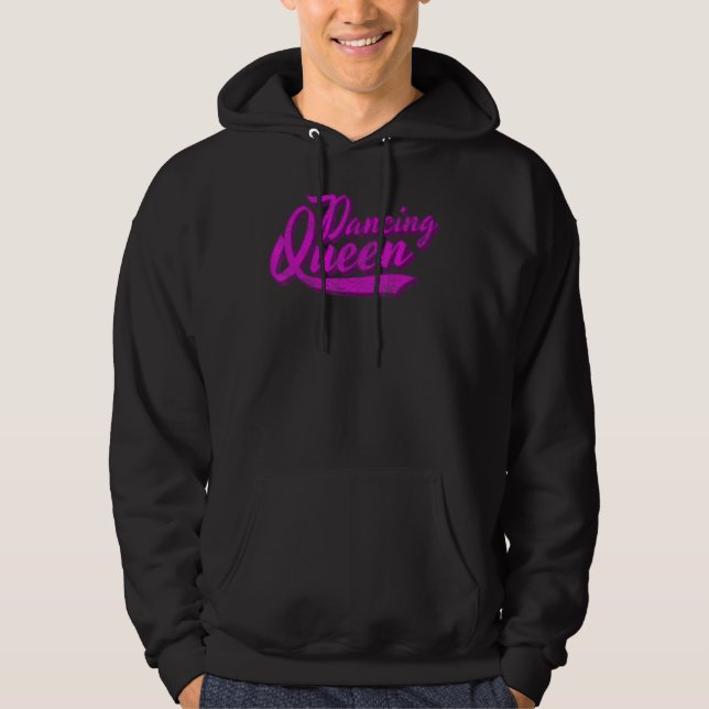 Sudadera Dancing Queen 70 Disco Retro Script (Anverso)