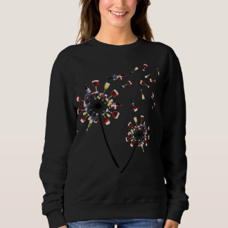 Sudadera dandelia vino copa amor vino regalo de beber vino