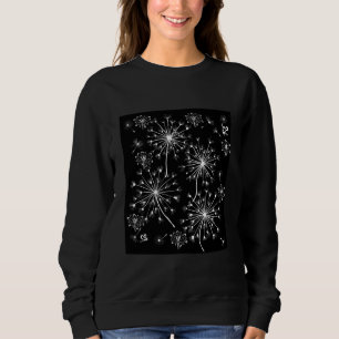 Sudadera Dandelion, flores silvestres y abejas melíferas