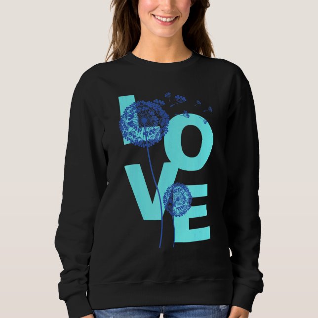 Sudadera Dandelion Flower Print Lucky Charm Love 1 (Anverso)