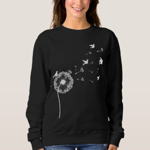 Sudadera Dandelion Flying Seeds Birds Flower Summer