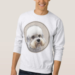 Sudadera Dandie Dinmont Terrier Pintura Original De Perro