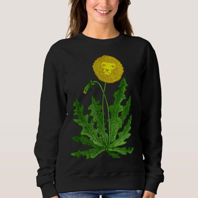 Sudadera DANDY LION Dandelion FUNNY SURREAL GARDEN SE PUSO  (Anverso)