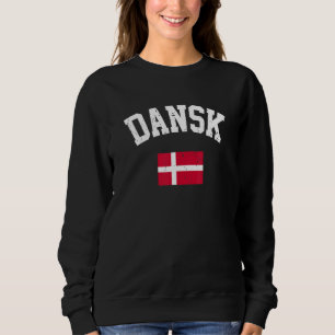 Sudadera danés Dansk Dinamarca bandera de Danmark país patr