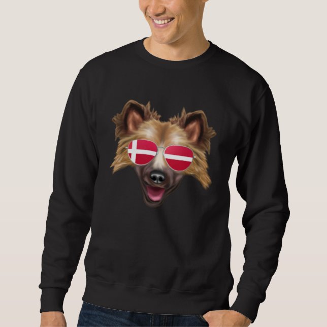 Sudadera Danish Flag Australian Cattle Dog Dog Denmark Pock (Anverso)