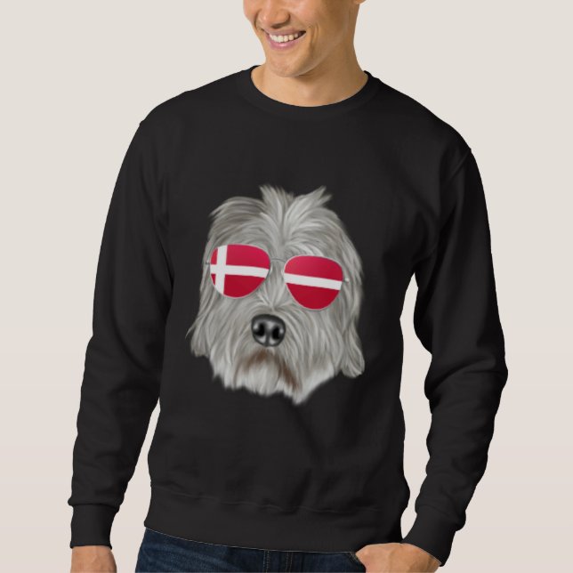 Sudadera Danish Flag Dandie Dinmont Terrier Dog Denmark Poc (Anverso)