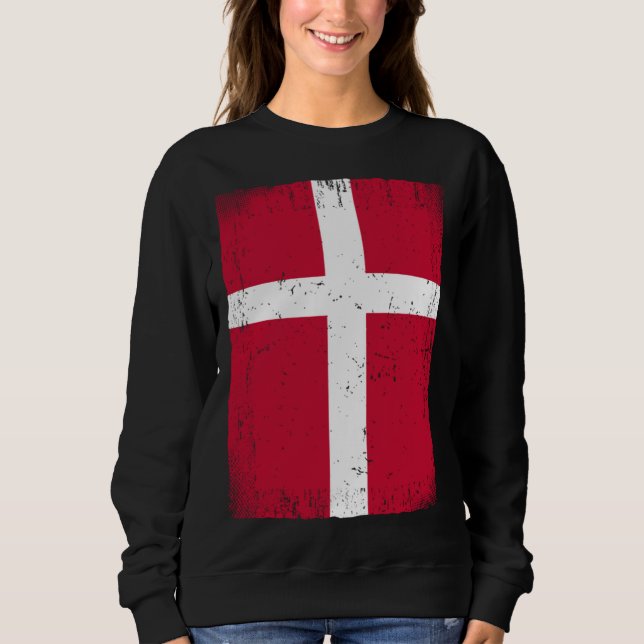 Sudadera Danish Flag Denmark (Anverso)