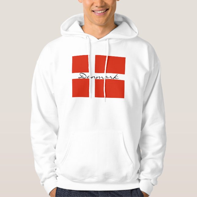 Sudadera Danmark con Dannebrog (Anverso)