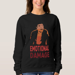 Sudadera Daño emocional Meme Hombre asiático esperanza retr