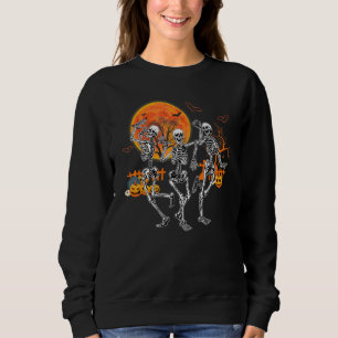 Sudadera Danza De Halloween De La Muerte Macabre Skeleton B