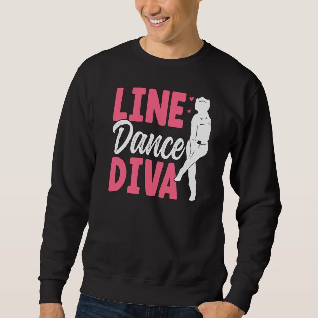 Sudadera Danza de línea Diva Dance Line Dancing Line 1 (Anverso)