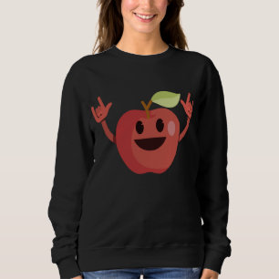 Sudadera Danzando Apple Funny Vegan Healit Fruit Dance Love
