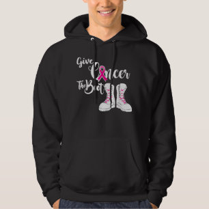 Sudadera Dar al cáncer el apoyo militar de arranque contra