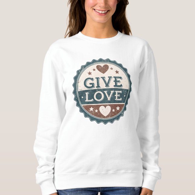 Sudadera Dar amor (Anverso)