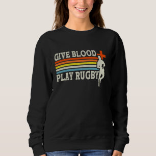 Sudadera Dar juego de sangre Rugby Vintage Rugby Love